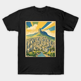 Belo Horizonte Brazil Vintage Tourism Travel Poster T-Shirt